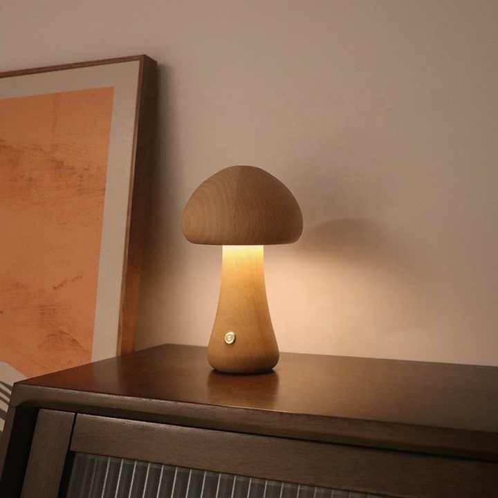Velusure GlowCap™ Wooden Night Light