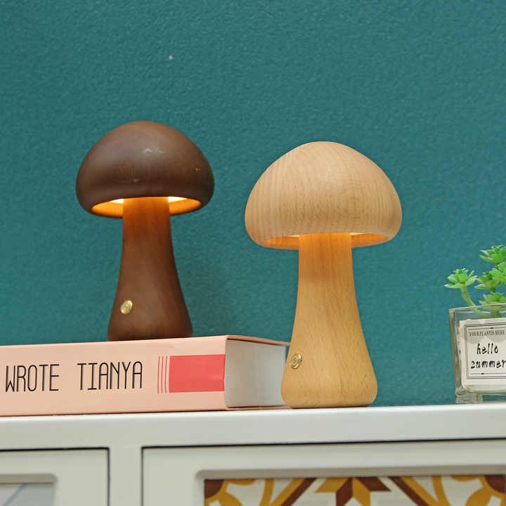 Velusure GlowCap™ Wooden Night Light