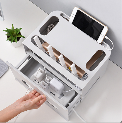 Velusure TidyBox™ Cable & Power Strip Organizer