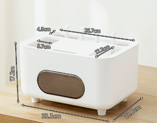 Velusure TidyBox™ Cable & Power Strip Organizer