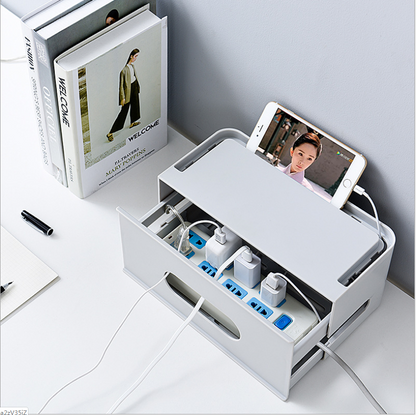 Velusure TidyBox™ Cable & Power Strip Organizer