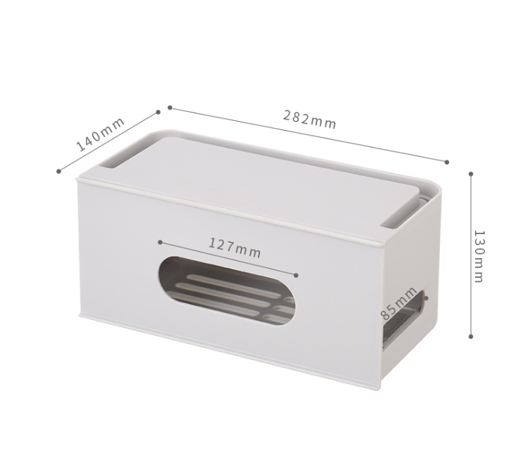 Velusure TidyBox™ Cable & Power Strip Organizer