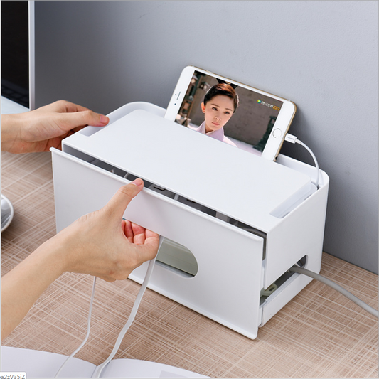 Velusure TidyBox™ Cable & Power Strip Organizer